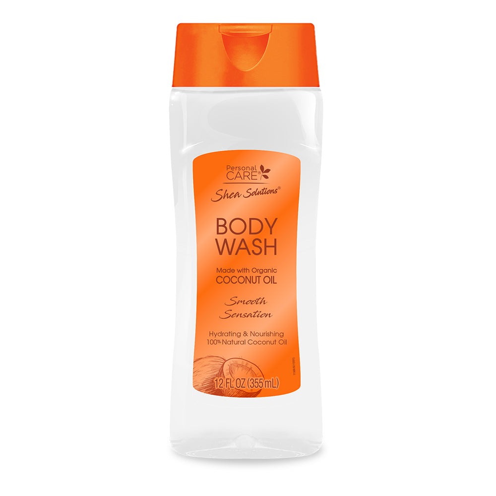 Shea Solutions Body Wash - Organic Coconut Oil12 Oz.