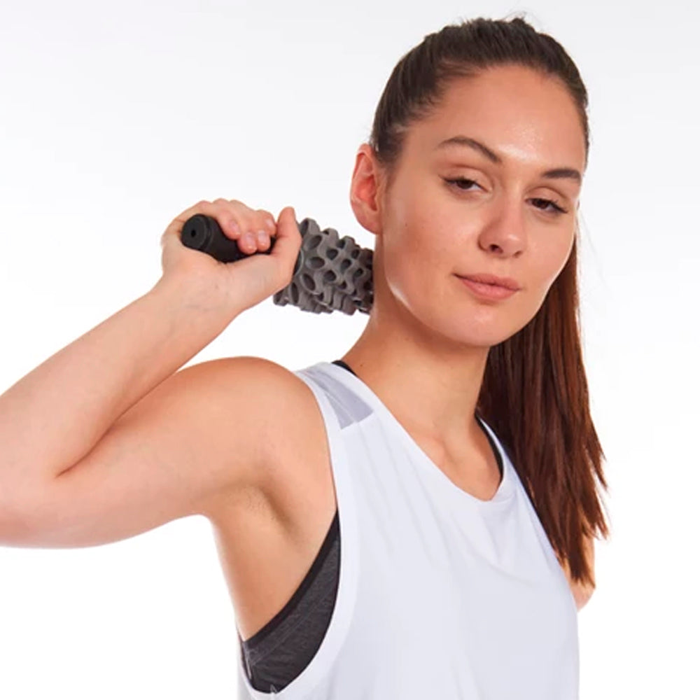 EDX - Customizable 12 Roller Massage Stick. Gray