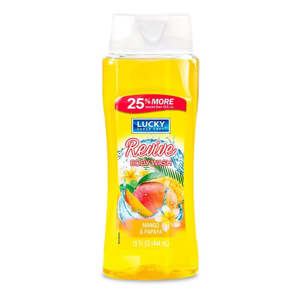 Lucky Super Soft Body Wash - Varied Natural Scents, 15 Fl.Oz.