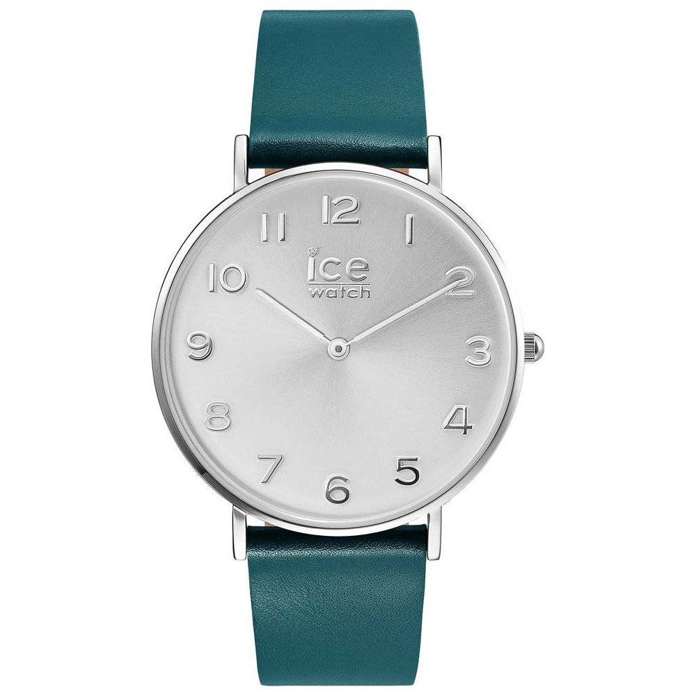 ICE City Tanner Silver Stainless Steel Case and Leather Strap Mens Watch. 001523