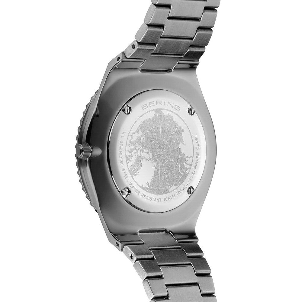 Bering Time Arctic Sailing Grey Stainless Steel Case & Dial Men Watch. 18940-777