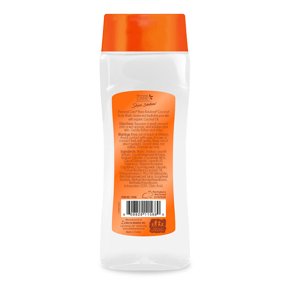 Shea Solutions Body Wash - Organic Coconut Oil12 Oz.