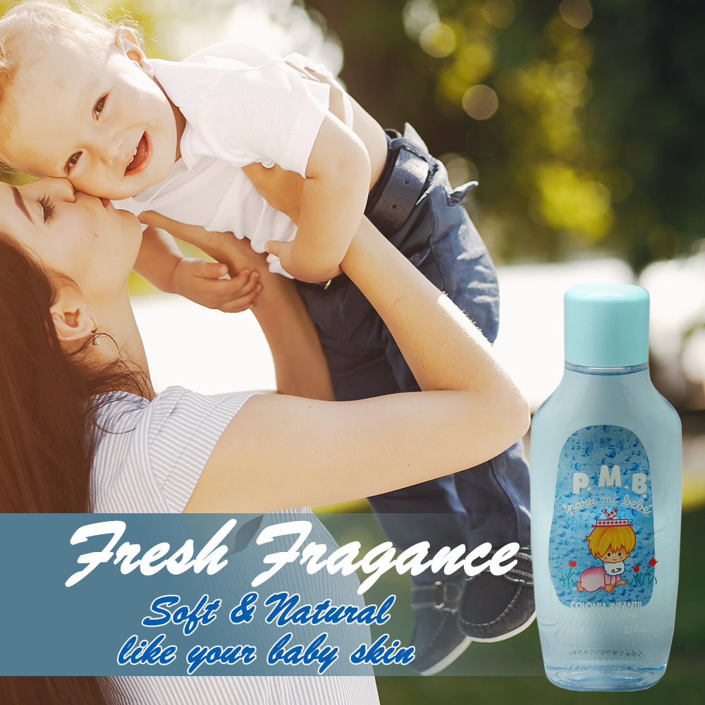 PMB Para Mi Bebe Baby Cologne Blue 25 Fl Oz / 750 ml - SotoDeals