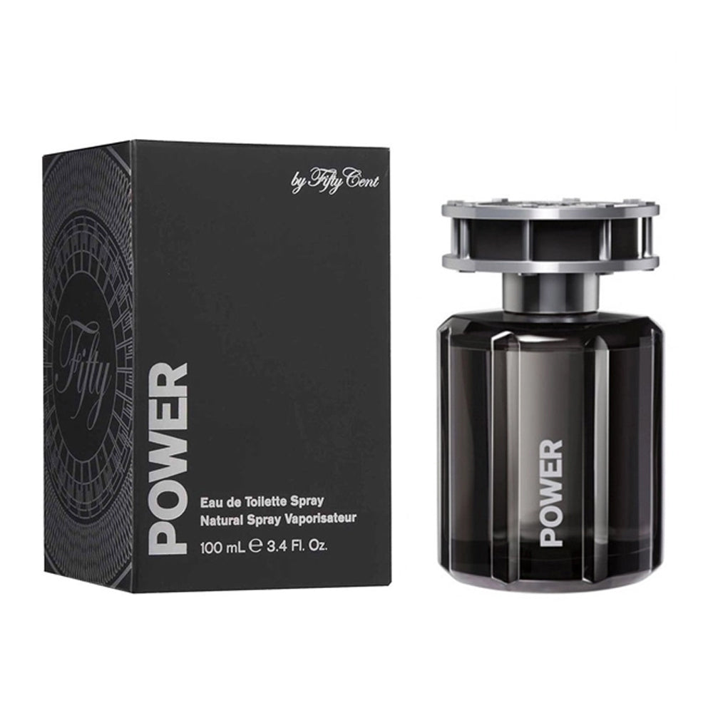Power by 50 Cent Eau de Toilette Spray. Cool Cologne for Men. New in Box. 3.4 oz