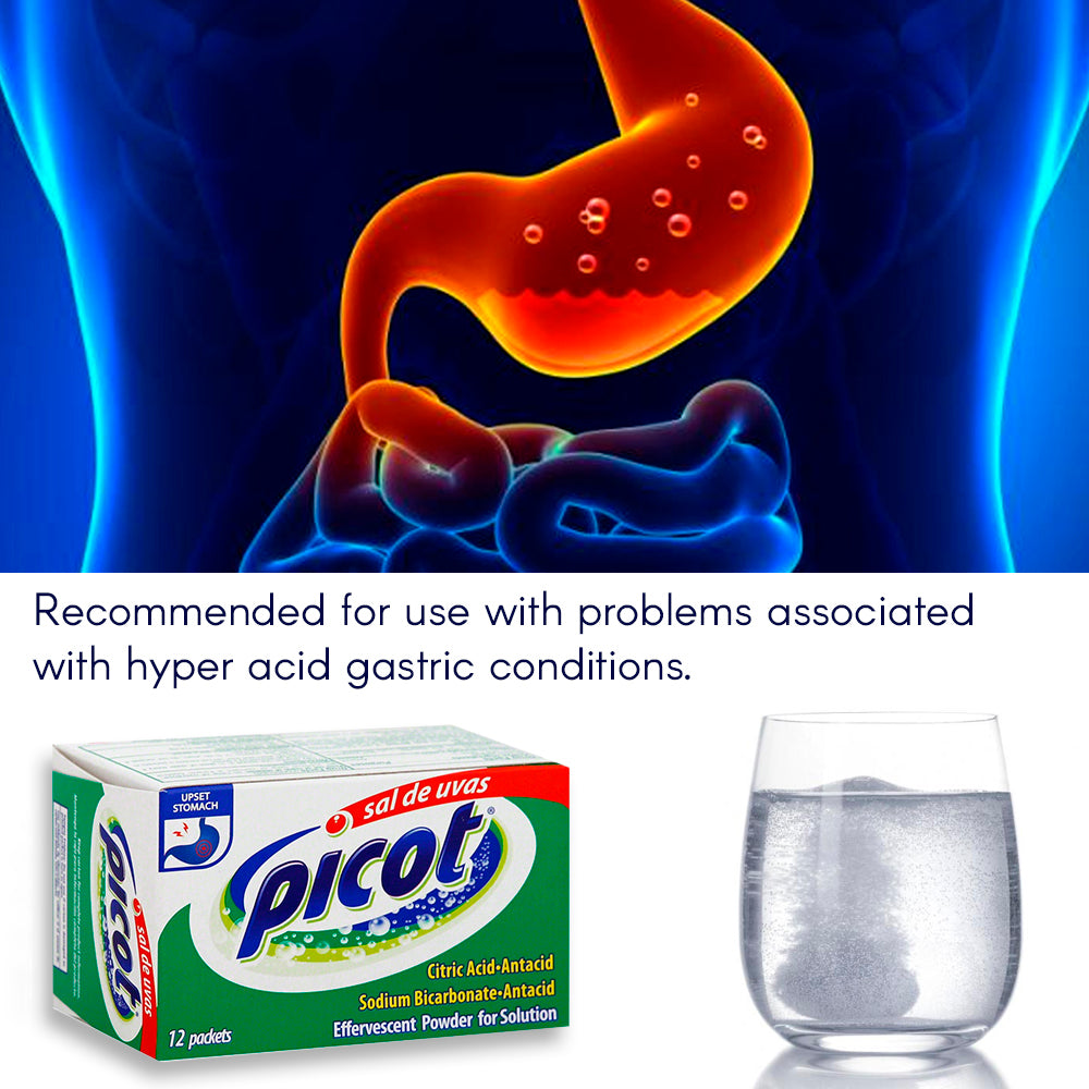 Picot Sal de Uvas, Anti-acid 12 Ct. - SotoDeals