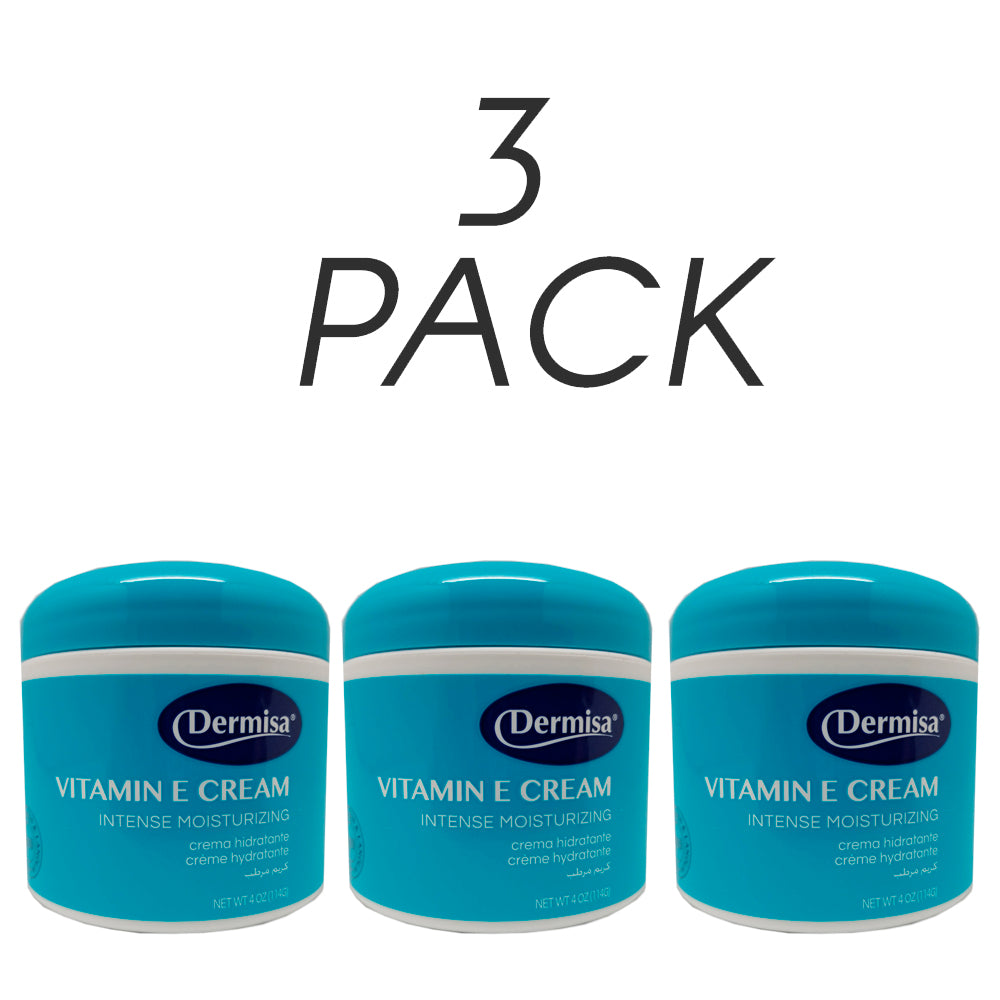 Dermisa Vitamin-E Corporal, Softens and Protects 4 Oz / 114 g. Pack of 3