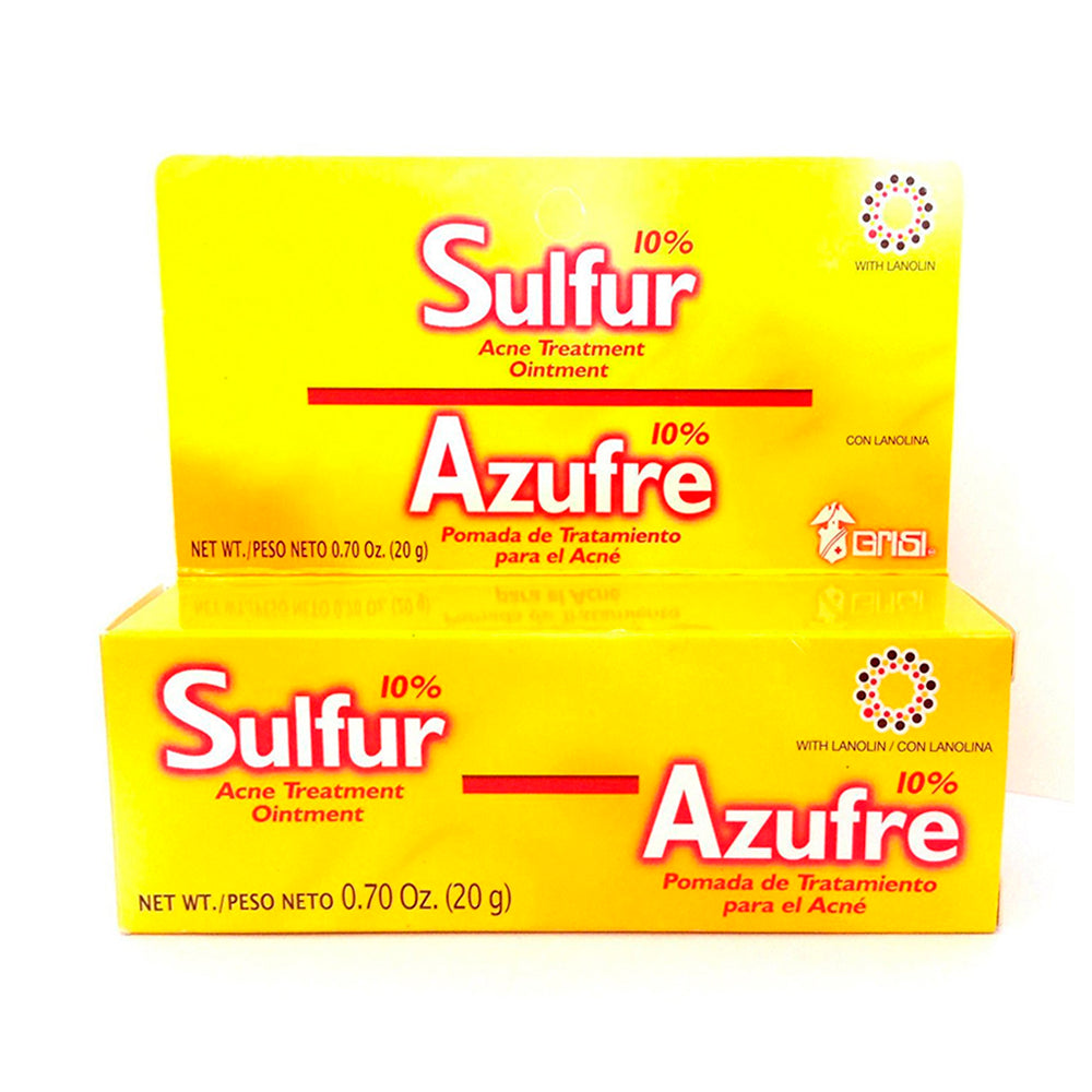 Grisi Sulfur Acne Treatment Ointment 0.70 Oz / 20 g. - Pack of 3