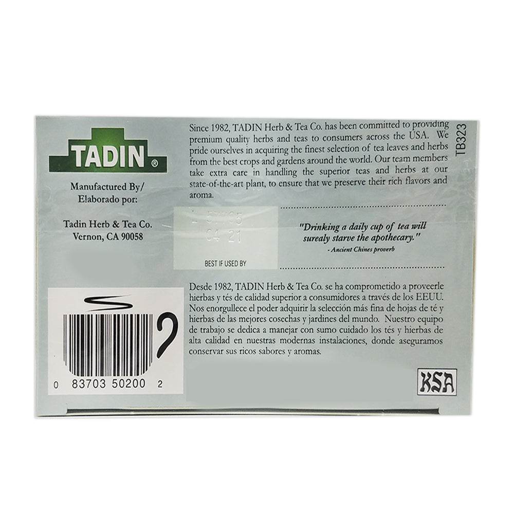 Tadin Tea Yerbabuena Spearmint 24 Bags. Pack of 3