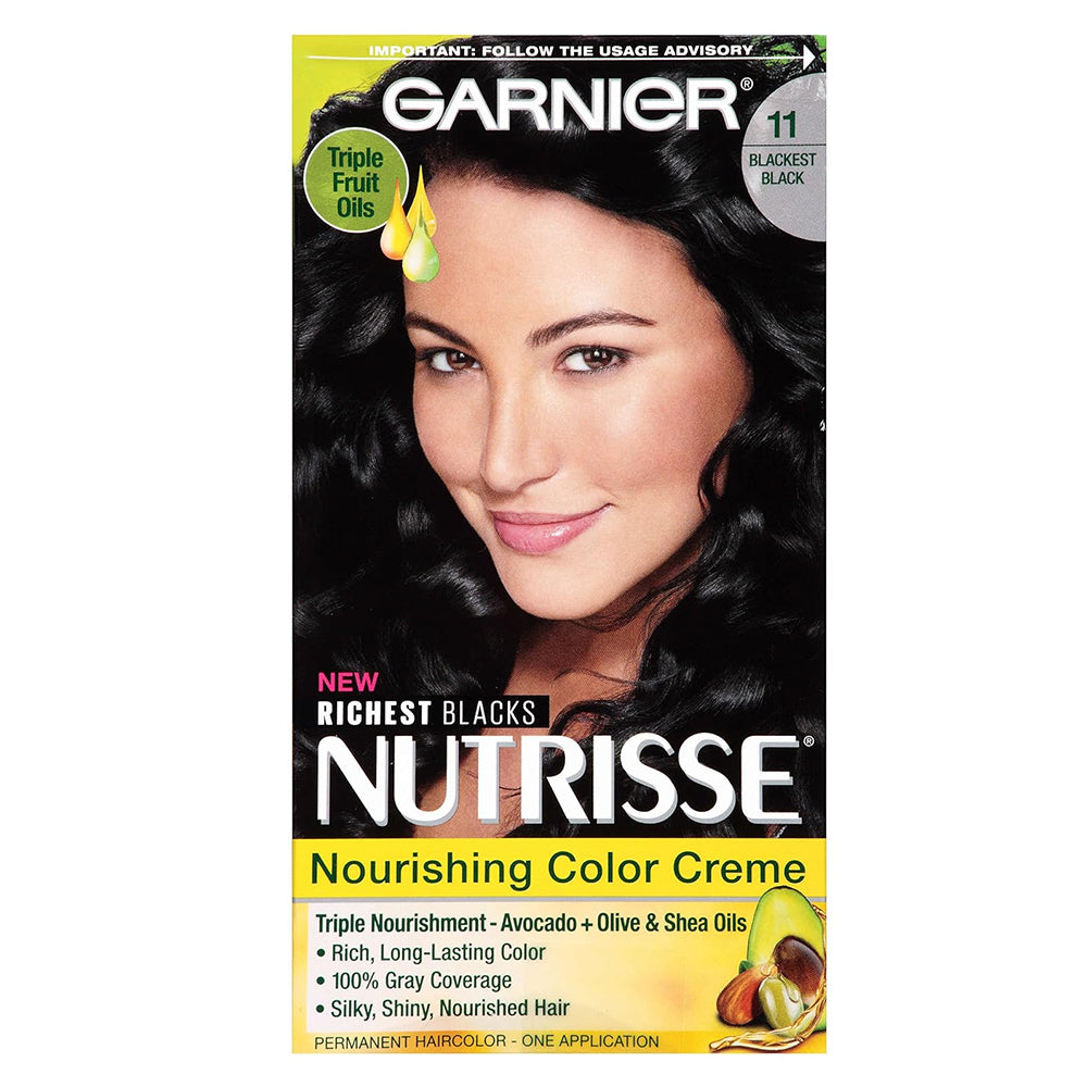 Nutrisse Hair Color : Blackest Black 11