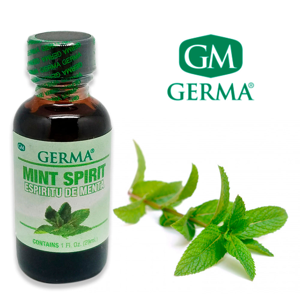 Germa Mint Spirit, Herbal Remedy/Espiritu de Menta, Remedio Natural 1Oz. Pack of 6