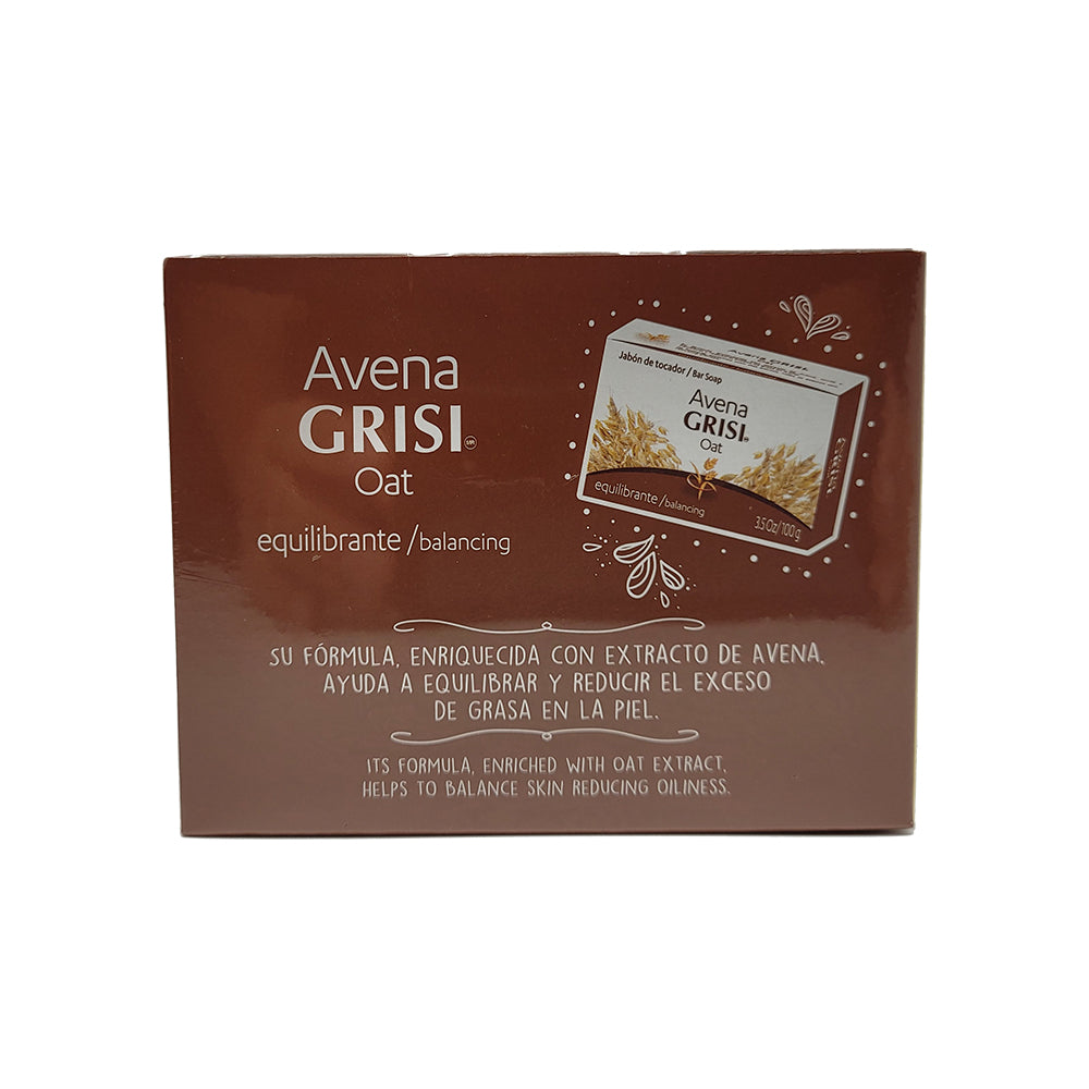 Grisi Oat Balancing 3 Bar Soap Pack. Natural Cleanser &. Anti Acne. 3.5 oz.