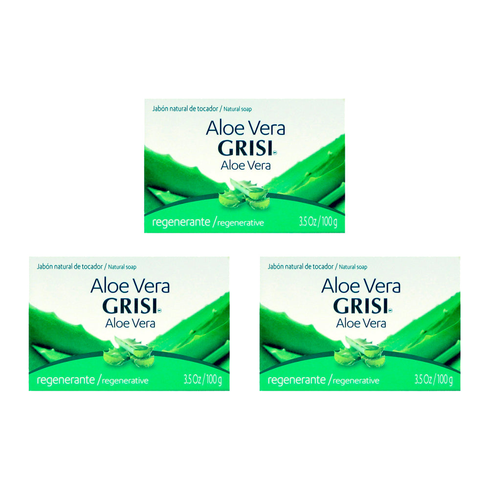 Grisi Soap Savila / Aloe Vera 3.5 Oz - Pack of 3