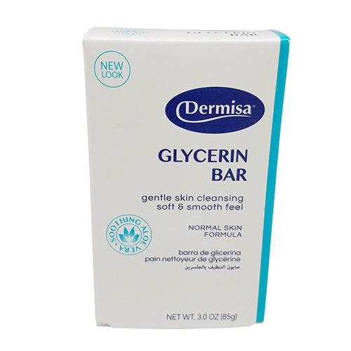 Dermisa Glycerin Bar Soap 3 Oz / 85 g. - Pack of 4