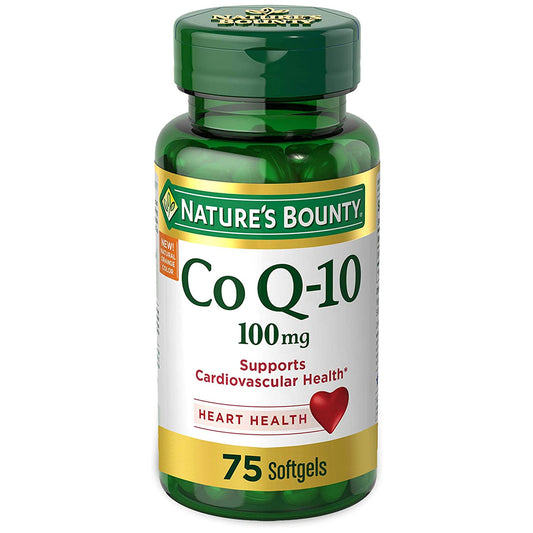 Nature's Bounty CoQ10 Dietary Supplement. Supports Heart Health. 100 mg. 75 gels