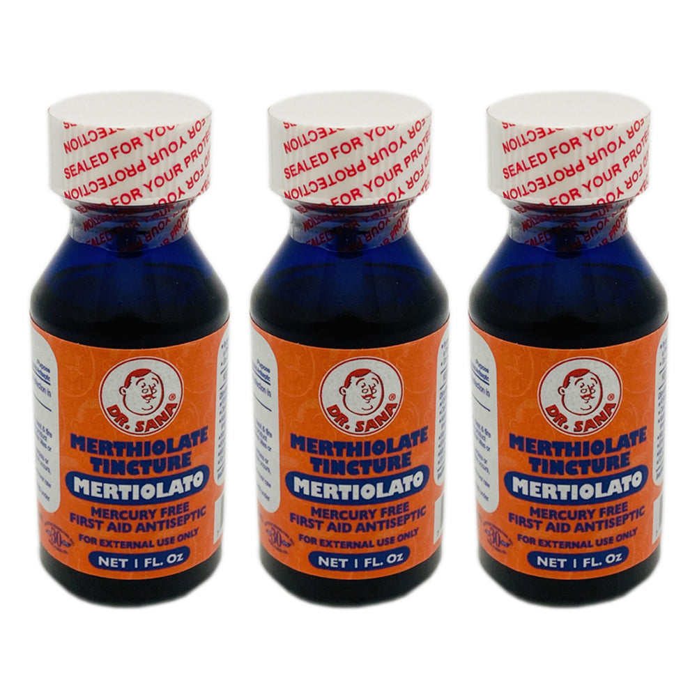 Dr Sana Merthiolate Tincture 1Oz. Pack of 3