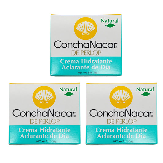 ConchaNacar Hydrating-Brightening Day Cream 2 oz / 56g. - Pack of 3