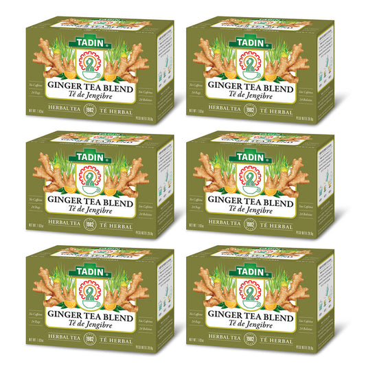 Tadin Tea Gengibre / Ginger. 24 Bags. 1.02 Oz. Pack of 6