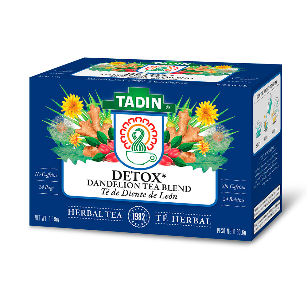 Tadin Tea Detox. 24 Bags. 1.19 Oz. Pack of 6