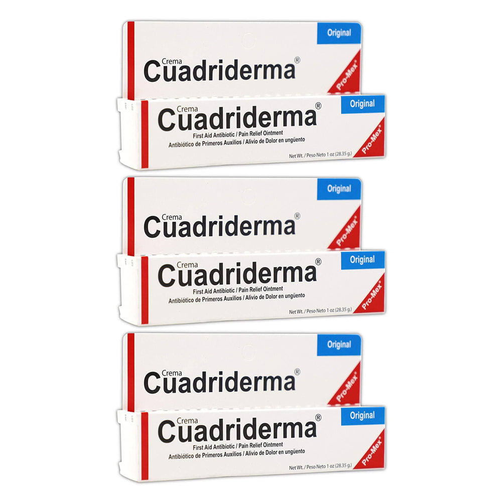 Cuadriderma Antibiotic Cream, 1 Ounce - Pack of 3