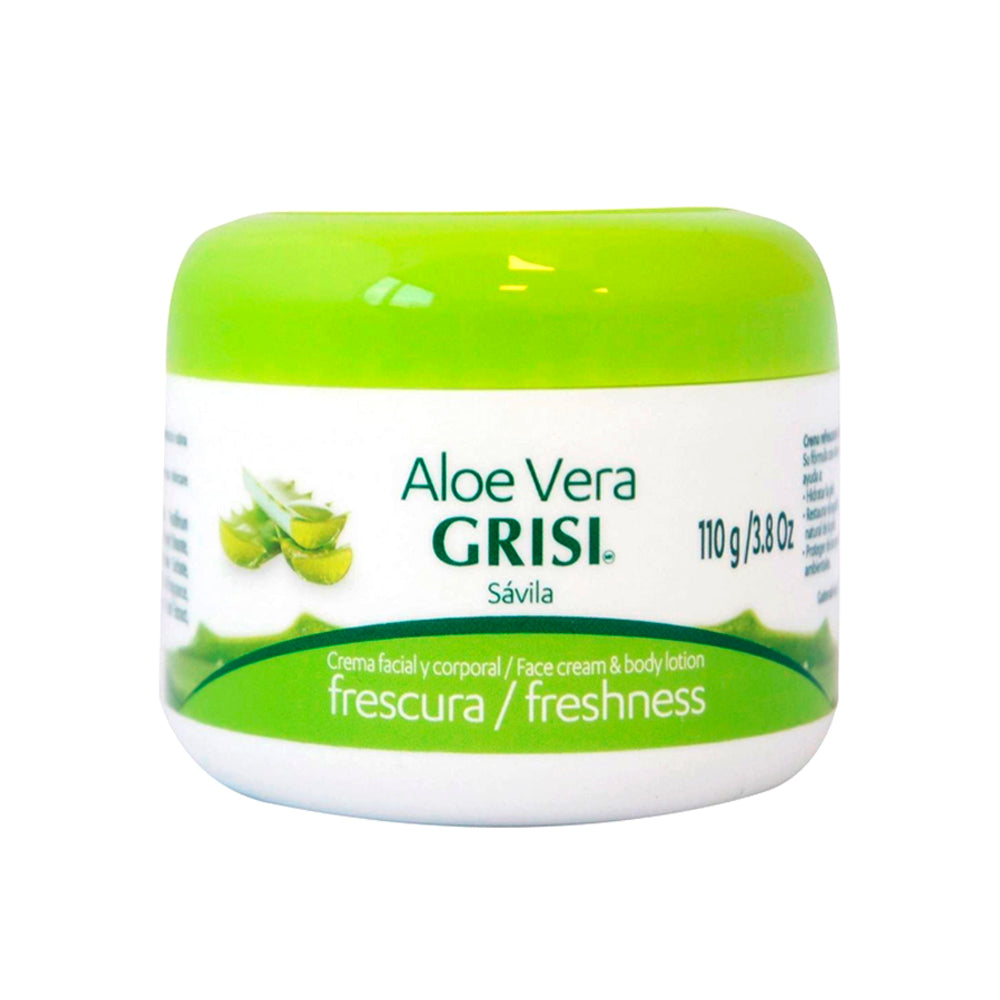 Grisi Cream Savila Aloe Vera 3.8 Oz / 110 g. - Pack of 6