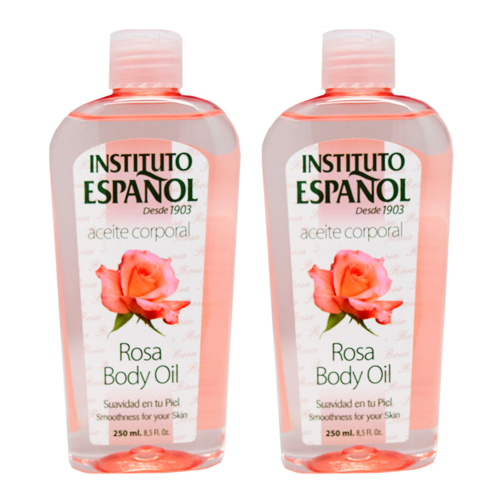 Instituto Español Rosa Body Oil 8.5 Fl Oz 250mL. Pack of 2