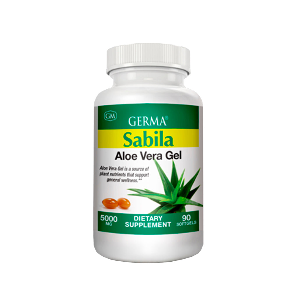 Germa Aloe Vera Supplement. 5000 Mg. 90 softgels. Pack of 3