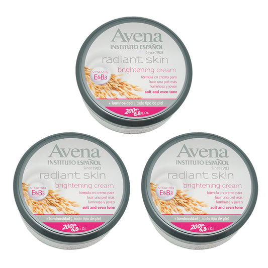 Avena Radiant Brightening Body Cream 6.70 oz - Pack of 3