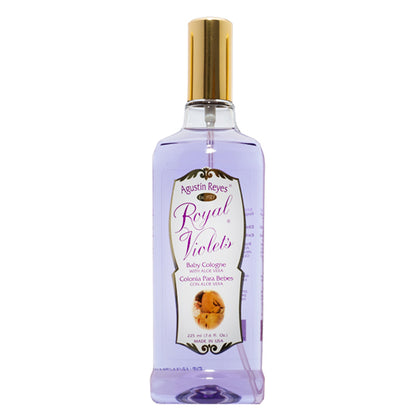 Royal Violets Baby Cologne with Aloe Vera, 7.6 Fl Oz / 225 ml.