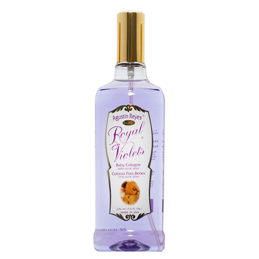 Royal Violets Baby Cologne with Aloe Vera, 7.6 Fl Oz / 225 ml.