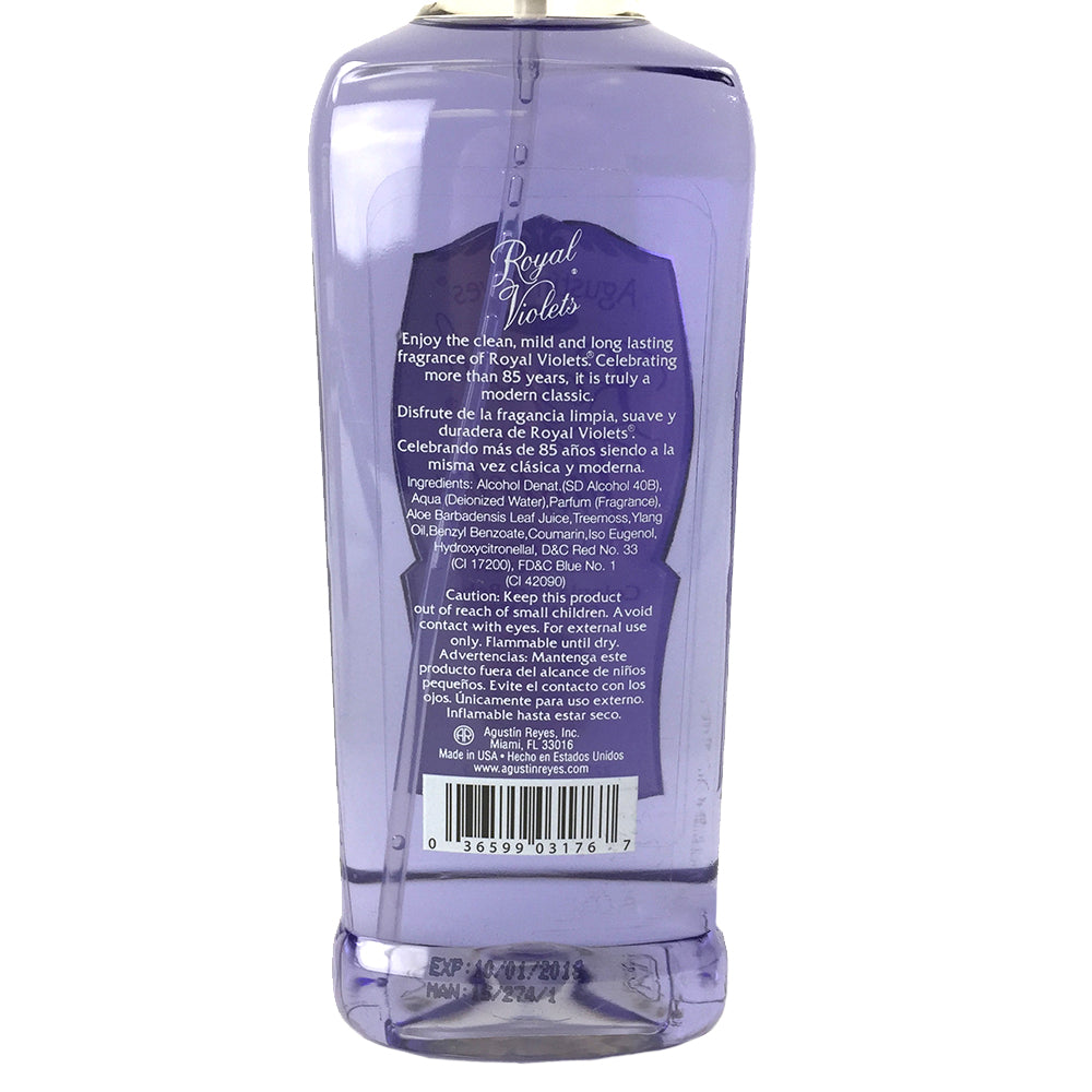 Royal Violets Baby Cologne with Aloe Vera, 7.6 Fl Oz / 225 ml.