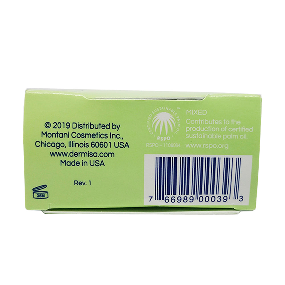 Dermisa Green Tea Bar, 3 Ounces. Pack of 6