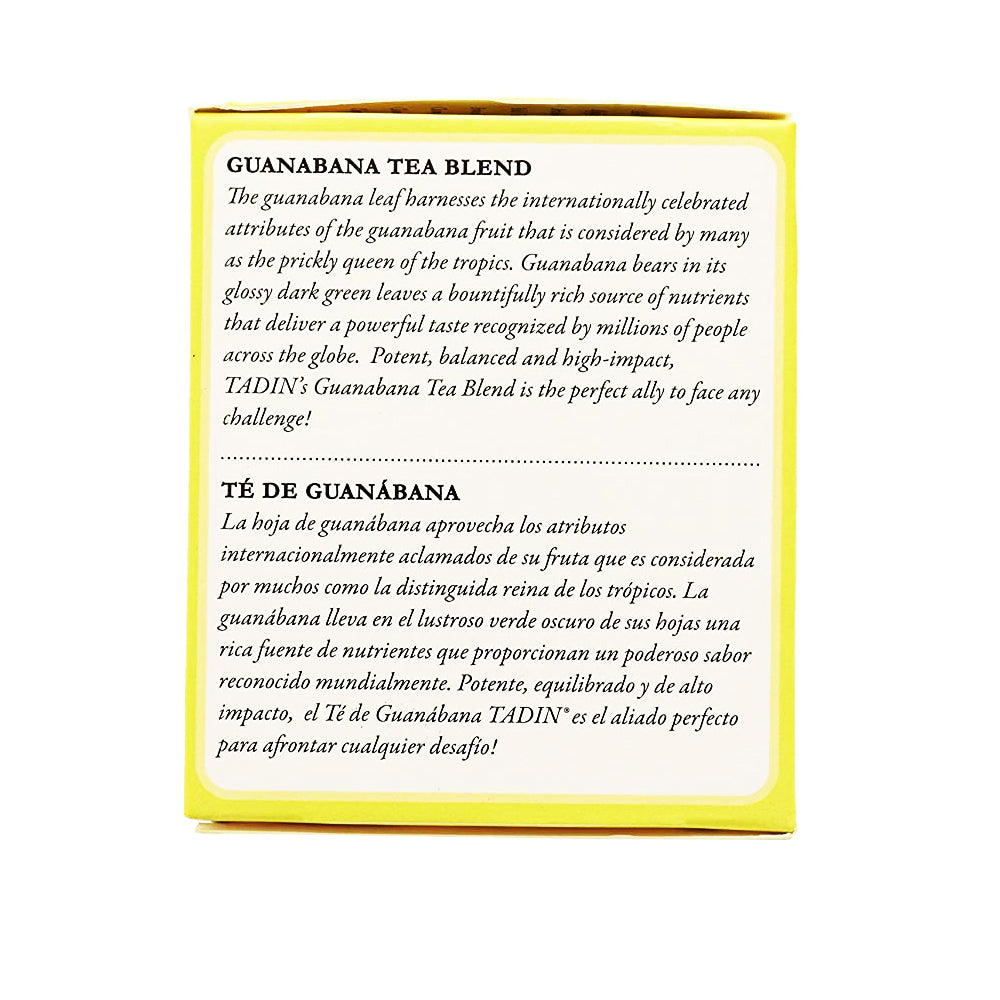 Tadin Tea Guanabana / Guanabana Blend. 24 Bags. 0.76 Oz. Pack of 4