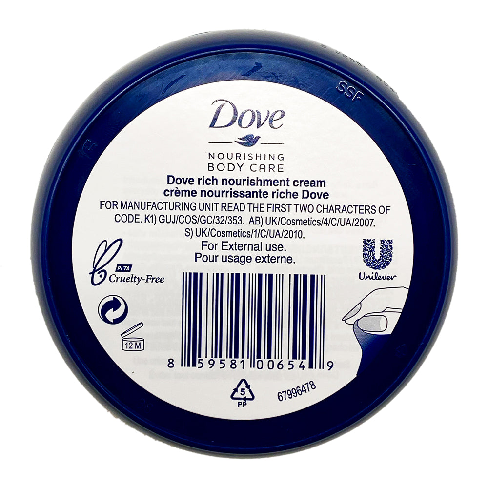 Dove Intensive Nourishing Cream Blue 2.53 FO. Pack of 6