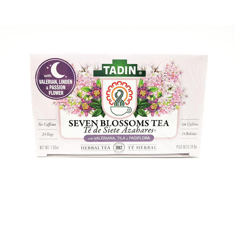 Tadin Tea Siete Azahares / Seven Blossoms. 24 Bags. 1.01 Oz. Pack of 3