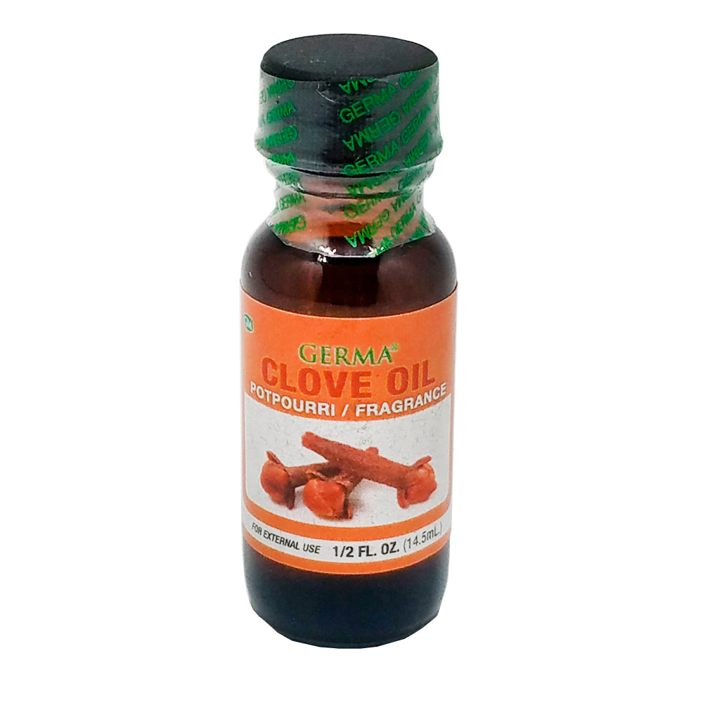 Germa Clove Oil, Remedy for Skin/Aceite de Clavo, Remedio para la Piel - 0.5oz. Pack of 12