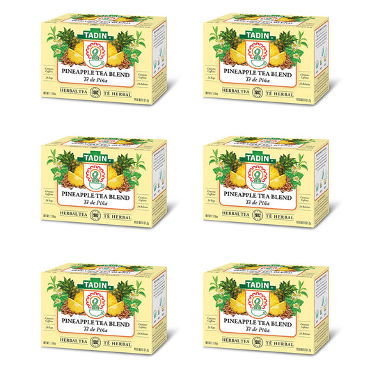 Tadin Tea Té de Piña / Pineapple Tea. 24 Bags. 1.1 Oz. Pack of 6