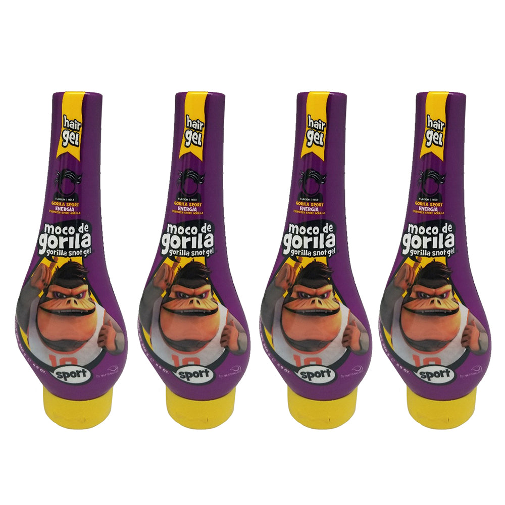 Moco De Gorila Sport ,Gel Squizz Bottle. 11.9 Oz / 340 gr. Pack of 4