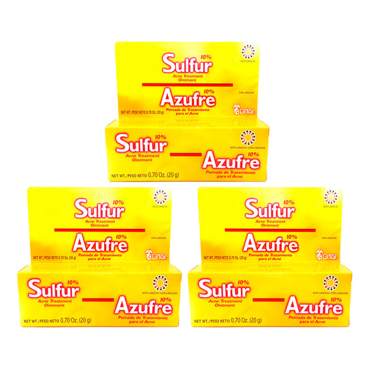 Grisi Sulfur Acne Treatment Ointment 0.70 Oz / 20 g. - Pack of 3