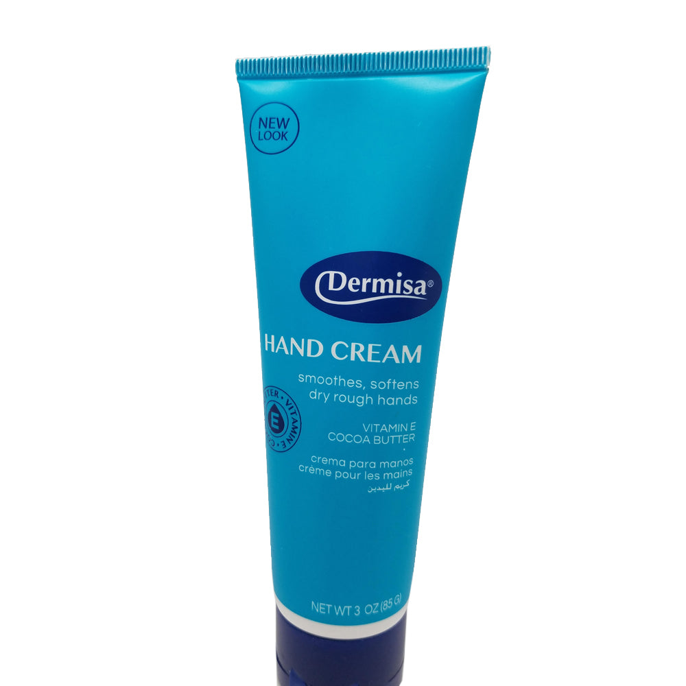 Dermisa Hand Cream with Vitamin-E, Softens and Protects 3 Oz / 85 g. - Pack of 6