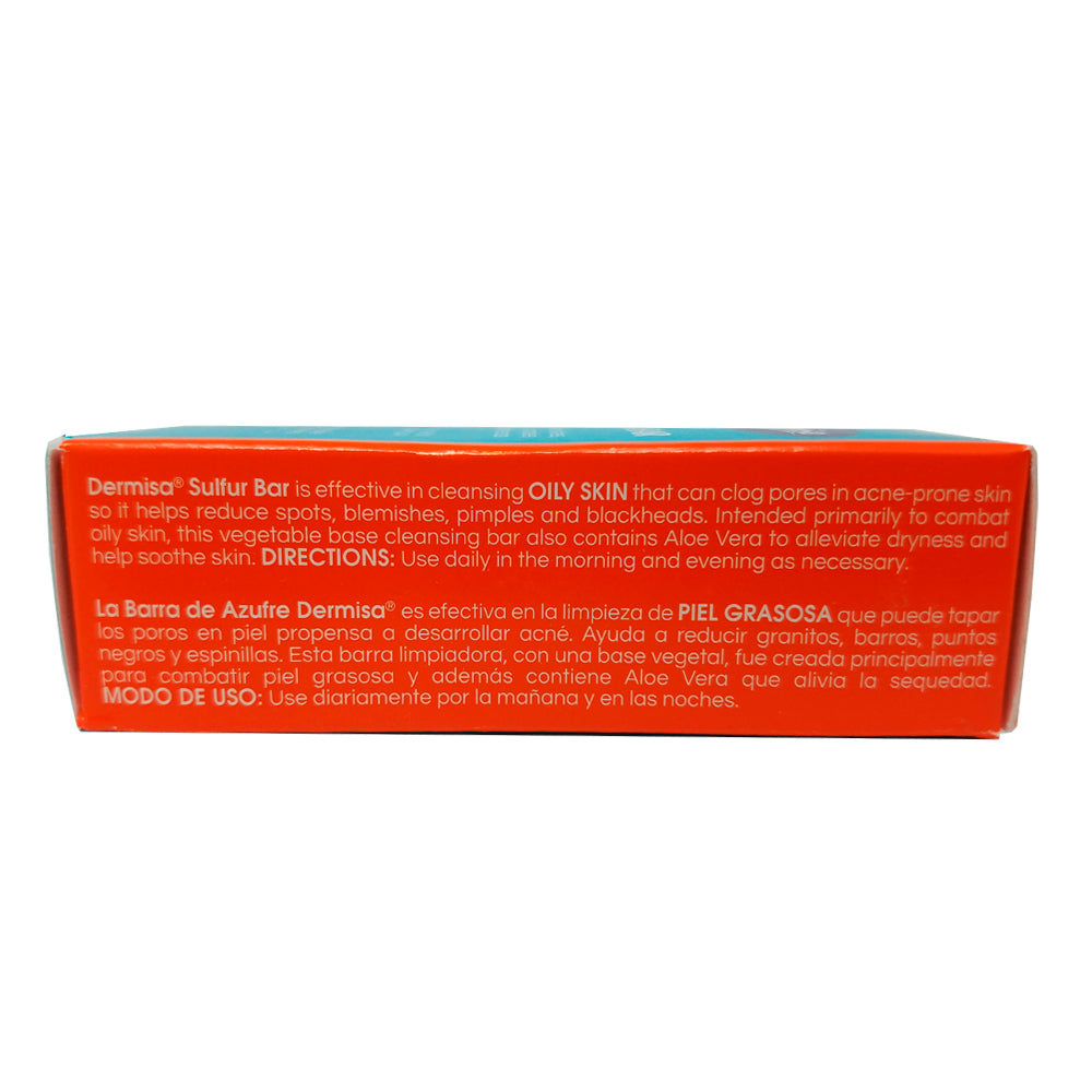 Dermisa Sulfur Bar 3 Oz / 85 g. Pack of 3.