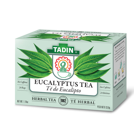 Tadin Eucalyptus Herbal Tea. Natural & Soothing. Caffeine Free. 24 Bags. 1.19 oz
