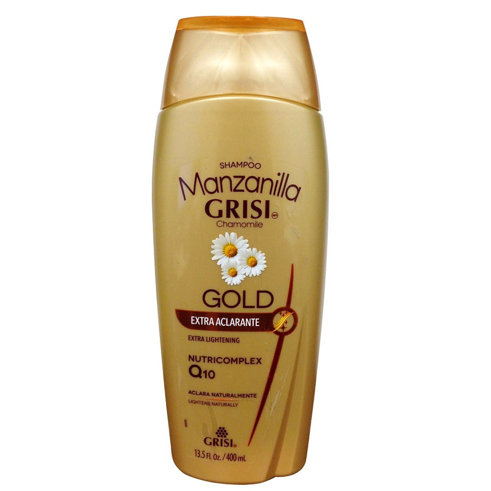 Grisi Manzanilla Chamomile with Turmeric Gold Shampoo13.5 FL Oz / 400mL. - Pack of 3