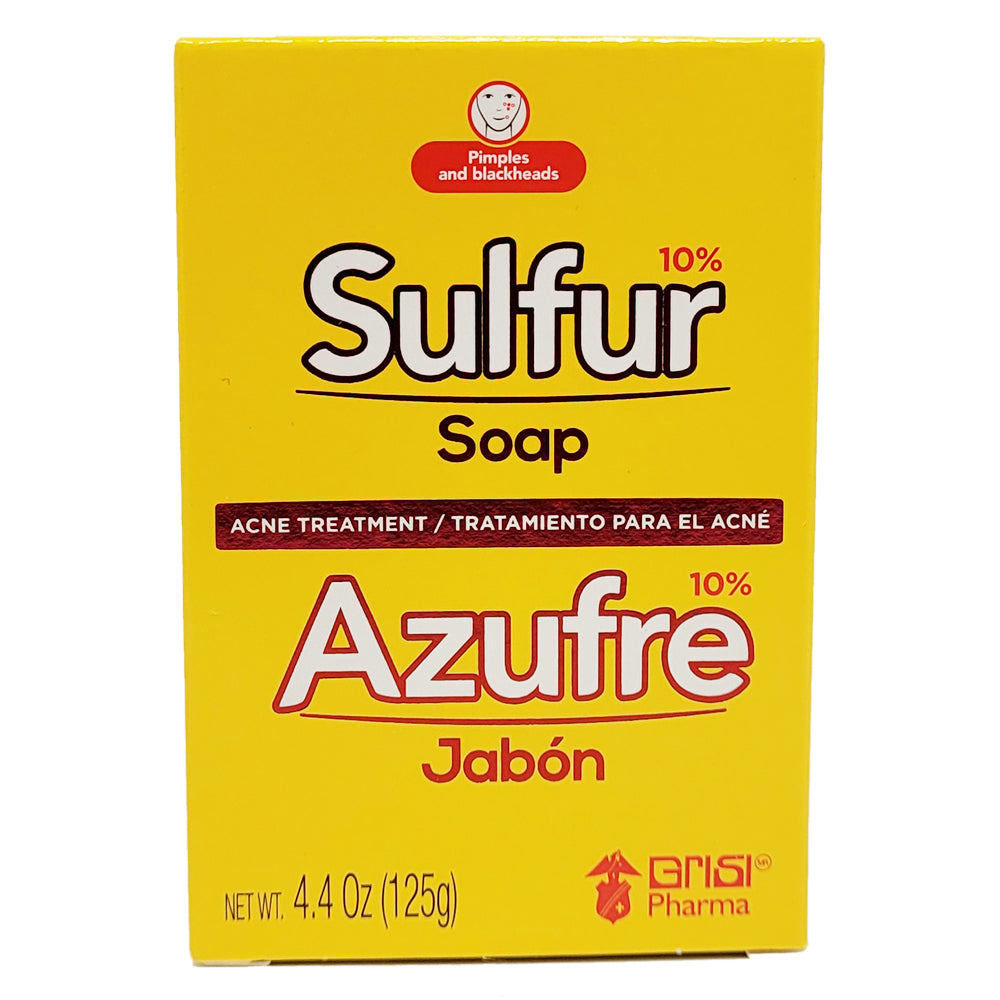 Grisi Sulfur Soap With Lanolin 4.4 Oz / 125 g. - Pack of 4