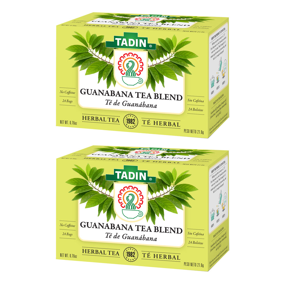 Tadin Tea Guanabana / Guanabana Blend. 24 Bags. 0.76 Oz. Pack of 2