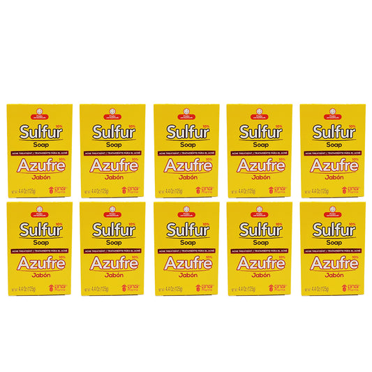 Grisi Sulfur Soap With Lanolin 4.4 Oz / 125 g. Pack of 10