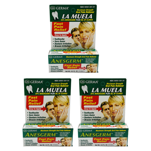 Germa Anesgerm, La Muela, Oral Pain Relief - Pack of 3