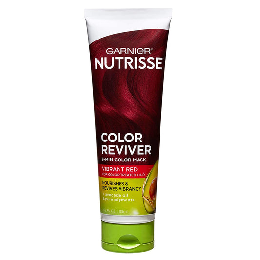 Garnier Nutrisse Color Reviver 5 Minute Nourishing Hair Mask. Vibrant Red. 4.2oz