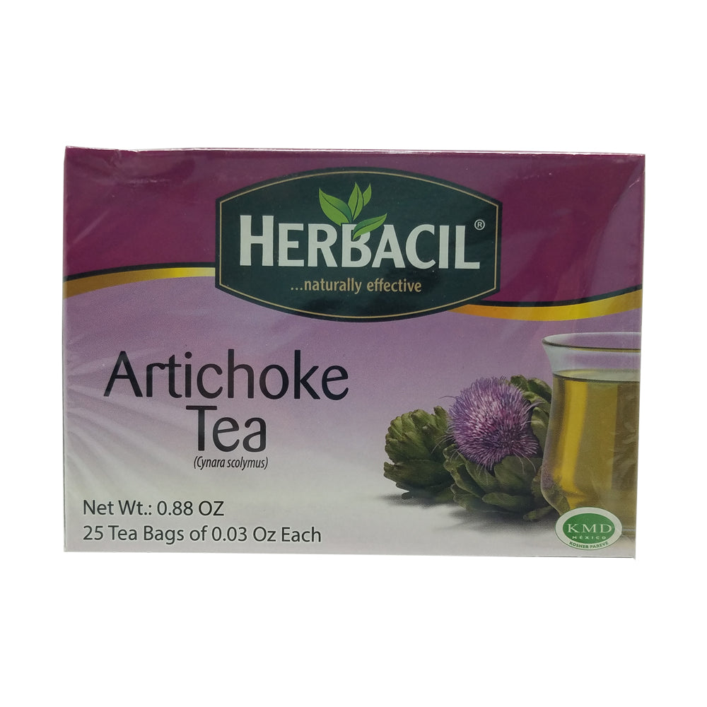 Herbacil Artichoke / Alcachofa Tea 25-Bags 0.88 Oz / 25 g. - Pack of 3