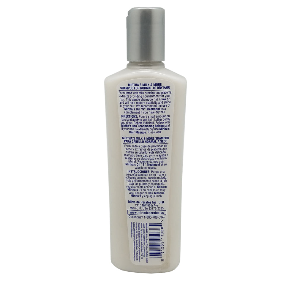 Mirta De Perales Milk Shampoo, Milk Proteins, For Dry Hair 8 Oz.