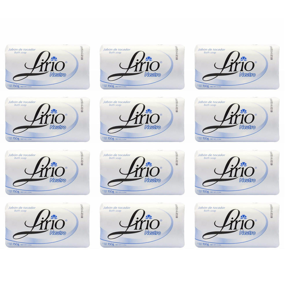 Lirio - Neutro Bar Soap 5.3 Ounces. Pack of 12